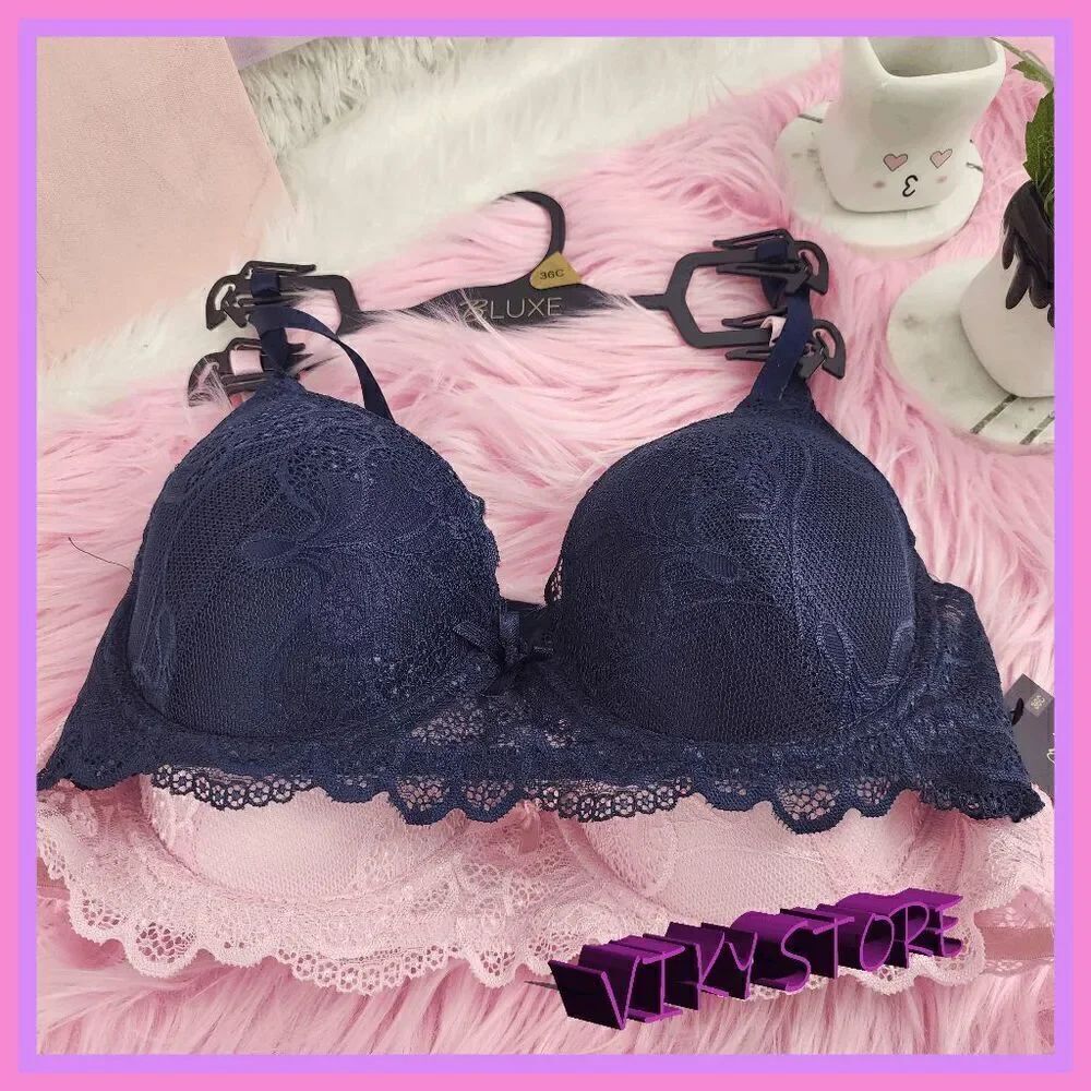 NWT 💕 Bluxe Everyday Bra Pack of 2 - Smooth Fit & Comfort 36C #7098 💕